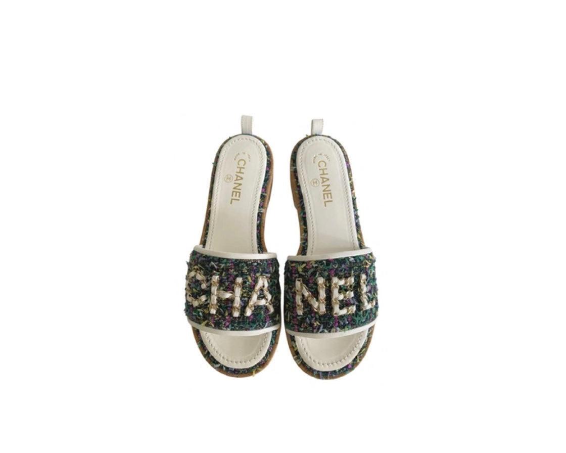 coco tweed sandals