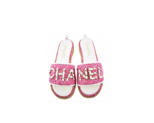 coco tweed sandals